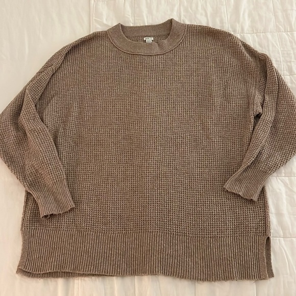 Aerie waffle oversized sweater - Picture 1 of 3